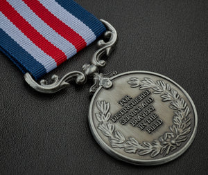 On Our 20th Porcelain Wedding Anniversary Medal in Case - Antique Silver