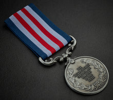 Load image into Gallery viewer, On Our 20th Porcelain Wedding Anniversary Medal in Case - Antique Silver