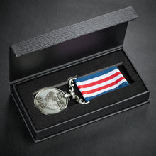 Load image into Gallery viewer, On Our 20th Porcelain Wedding Anniversary Medal in Case - Antique Silver