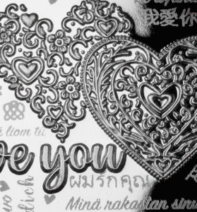 Happy Valentines Day 'I Love You' - Silver