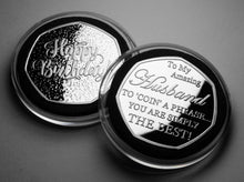 Load image into Gallery viewer, Husband Birthday - 'Coin a Phrase' - Silver