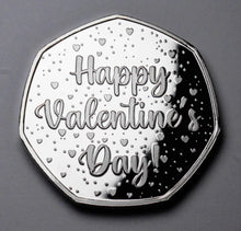Load image into Gallery viewer, Happy Valentines Day &#39;I Love You&#39; - Silver with Red Diamante Gemstone