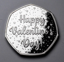 Load image into Gallery viewer, Happy Valentines Day 'I Love You' - Silver with Red Diamante Gemstone