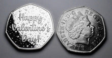 Load image into Gallery viewer, Happy Valentines Day 'I Love You' - Silver with Red Diamante Gemstone