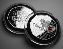 Load image into Gallery viewer, Happy Birthday 'I Love you' with Gemstone - Silver