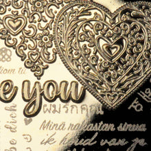 Load image into Gallery viewer, Happy Valentines Day 'I Love You' - 24ct Gold