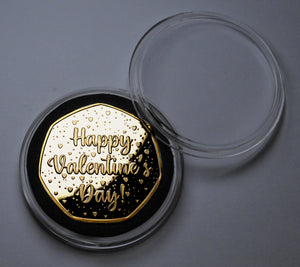 Happy Valentines Day 'I Love You' - 24ct Gold