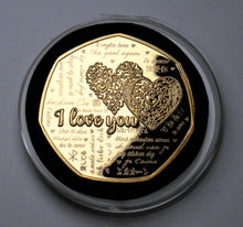 Load image into Gallery viewer, Happy Valentines Day 'I Love You' - 24ct Gold