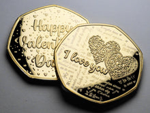 Load image into Gallery viewer, Happy Valentines Day &#39;I Love You&#39; - 24ct Gold