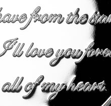 Load image into Gallery viewer, On Our 60th Wedding Anniversary 'I Love You' with Gemstone - Silver