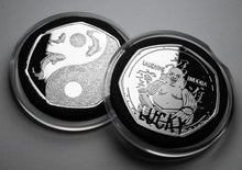 Load image into Gallery viewer, Laughing Buddha Lucky Coin - Silver