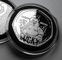 Load image into Gallery viewer, Laughing Buddha Lucky Coin - Silver
