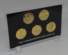 Load image into Gallery viewer, Full Set of 20th Century News/Events 24ct Gold Commemoratives in Presentation/Display Case