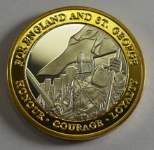 Load image into Gallery viewer, St George & The Dragon - Silver & 24ct Gold