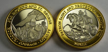 Load image into Gallery viewer, St George &amp; The Dragon - Silver &amp; 24ct Gold