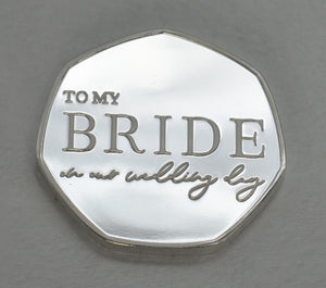 To My Bride, Wedding Day - Silver