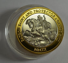 Load image into Gallery viewer, St George &amp; The Dragon - Silver &amp; 24ct Gold