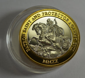 St George & The Dragon - Silver & 24ct Gold