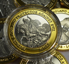 Load image into Gallery viewer, St George & The Dragon - Silver & 24ct Gold
