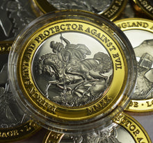 Load image into Gallery viewer, St George &amp; The Dragon - Silver &amp; 24ct Gold