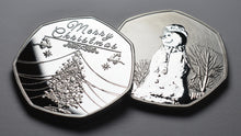 Load image into Gallery viewer, Merry Christmas, Snowman - Silver