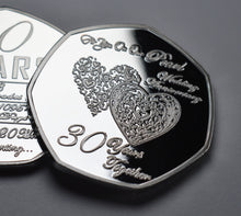 Load image into Gallery viewer, On Our 30th Wedding Anniversary 'And Still Counting' - Silver