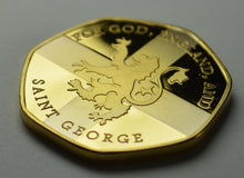 Load image into Gallery viewer, St. George &amp; the Dragon - 24ct Gold