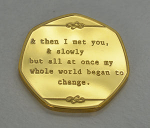 To My Bride, Wedding Day - 24ct Gold