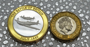 Battle of Britain, Spitfire - Silver & 24ct Gold