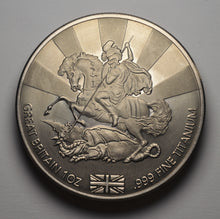 Load image into Gallery viewer, .999 Titanium Round - 1 Troy Ounce (31.1g) - ST GEORGE & THE DRAGON