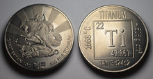 Load image into Gallery viewer, .999 Titanium Round - 1 Troy Ounce (31.1g) - ST GEORGE & THE DRAGON