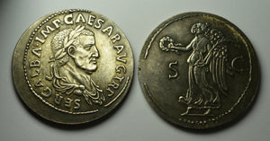 Roman Emperor Galba Coin with Victoria (Victory)