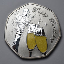 Load image into Gallery viewer, Happy Birthday 'Champagne Sparkles' - Silver