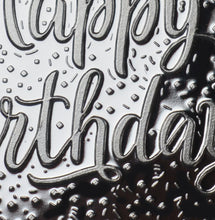 Load image into Gallery viewer, Happy Birthday 'Champagne Sparkles' - Silver