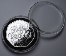 Load image into Gallery viewer, Happy Birthday 'Champagne Sparkles' - Silver