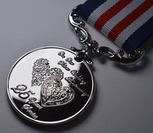 Load image into Gallery viewer, 25th Silver Wedding Anniversary Medal 'Distinguished Service & Bravery in the Field' in Case