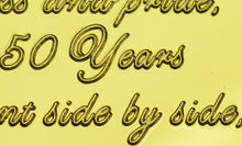 Load image into Gallery viewer, On Your 50th Wedding Anniversary - Gold
