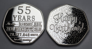 55th Birthday 'But Who's Counting' - Silver