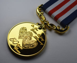 50th Golden Wedding Anniversary Medal 'Distinguished Service & Bravery in the Field' in Case