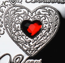 Load image into Gallery viewer, On Your 40th Wedding Anniversary 'And Still Counting' - Silver with Gemstone