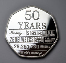 Load image into Gallery viewer, 50th Birthday 'But Who's Counting' - Silver