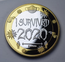 Load image into Gallery viewer, &#39;I Survived 2020&#39; - Silver &amp; 24ct Gold