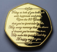 Load image into Gallery viewer, On Your 30th Wedding Anniversary with Pearl Gemstone - 24ct Gold