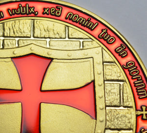 Knights Templar with Red Enamel - 24ct Gold