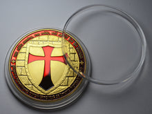 Load image into Gallery viewer, Knights Templar with Red Enamel - 24ct Gold