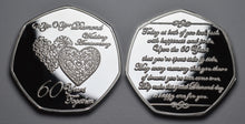 Load image into Gallery viewer, On Your 60th Diamond Wedding Anniversary - Silver
