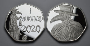 'I survived 2020' Plague Doctor - Silver