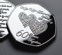Load image into Gallery viewer, On Your 60th Diamond Wedding Anniversary - Silver