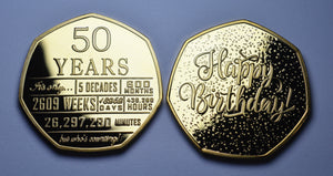 50th Birthday 'But Who's Counting' - 24ct Gold