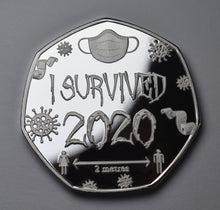 Load image into Gallery viewer, &#39;I Survived 2020&#39; - Silver